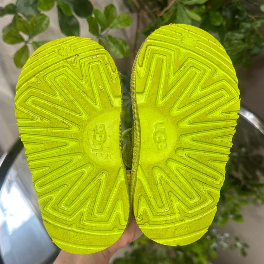 UGG Kids Vibrant Lime Boots - Picture 9 of 10
